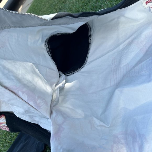 True Religion Floral Bomber Jacket Womens Large - Picture 9 of 12